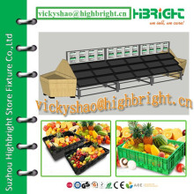 Various Layers Fruit and Vegetable Visualized Display Rack